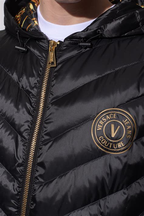 versace down jacket men& 39|Versace jeans couture jacket men's.